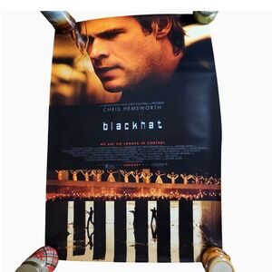 Blackhat 2015‎ Original Advance Movie Poster 27x40 Chris Hemsworth Tang Wei D/S